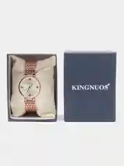 Бронзовый женские наручные часы Kingnuos K-3668, в подарочной упаковке
