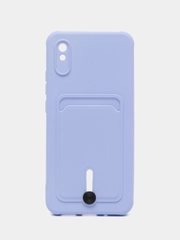 Силиконовый чехол для Xiaomi Redmi 9A (Редми 9А) с карманом для карты, защита камеры