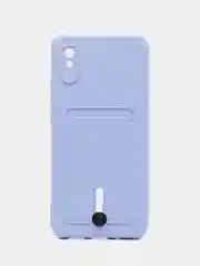 Силиконовый чехол для Xiaomi Redmi 9A (Редми 9А) с карманом для карты, защита камеры