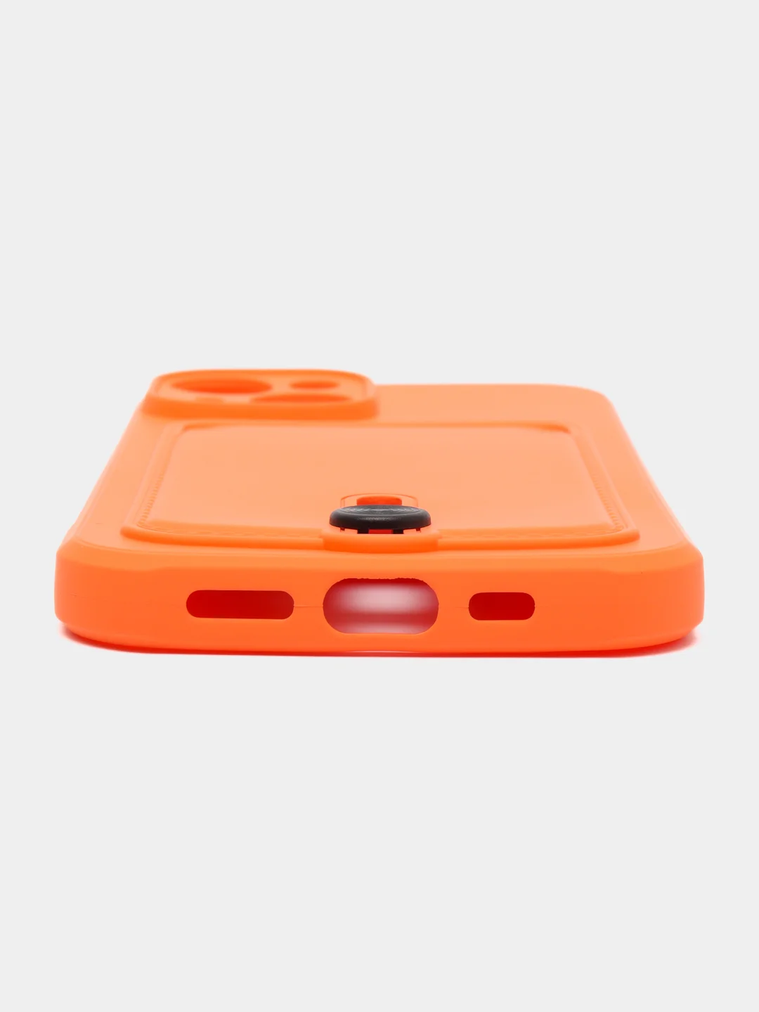 Манго силиконовый чехол для iPhone 14 (Айфон 14) , чехл на айфон с карманом для карт