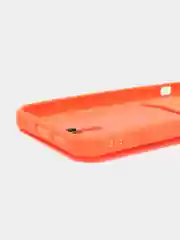 Манго силиконовый чехол для iPhone 14 (Айфон 14) , чехл на айфон с карманом для карт