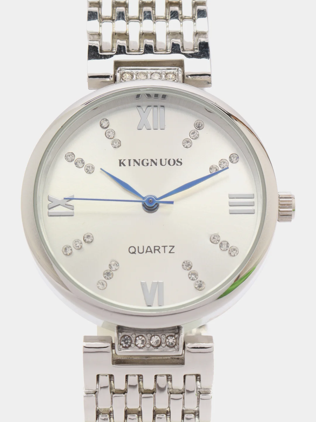 Серебряный женские наручные часы Kingnuos K-3668, в подарочной упаковке