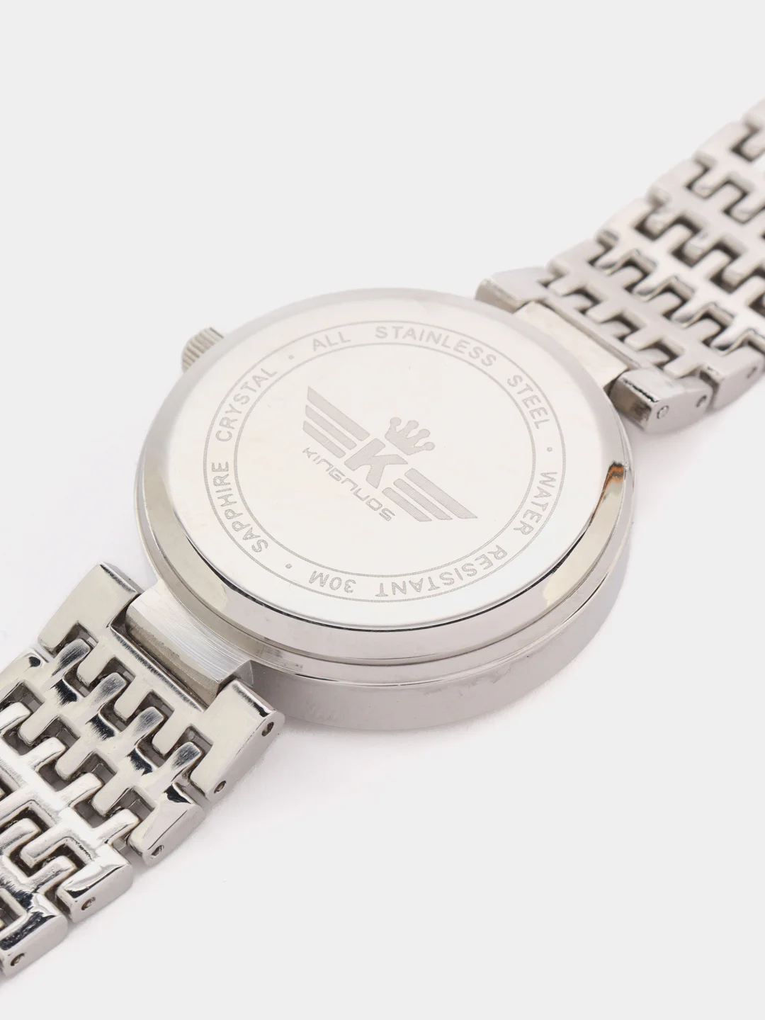 Серебряный женские наручные часы Kingnuos K-3668, в подарочной упаковке