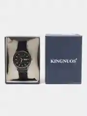 Черный мужские наручные часы KINGNUOS K-1859 в подарочной упаковке
