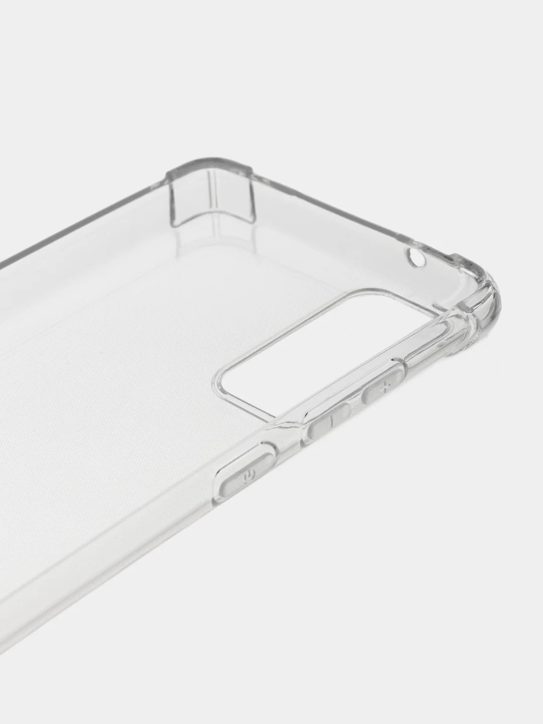 Силиконовый чехол Samsung A20/30/A51/A12/A22/A32/S20FE/S21fe/S21, прозрачный, усиленный