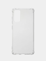 Силиконовый чехол Samsung A20/30/A51/A12/A22/A32/S20FE/S21fe/S21, прозрачный, усиленный