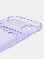 Лавандовый чехол для iPhone 7/8 Plus/XR/11/12/13/Pro/Pro Max, силиконовый, с карманом для карт