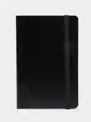 Блокнот BRAUBERG Metropolis Ultra, клетка, черный, 100 х 150 мм, А6, под кожу, 80 листов