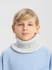 Серый меланж снуд