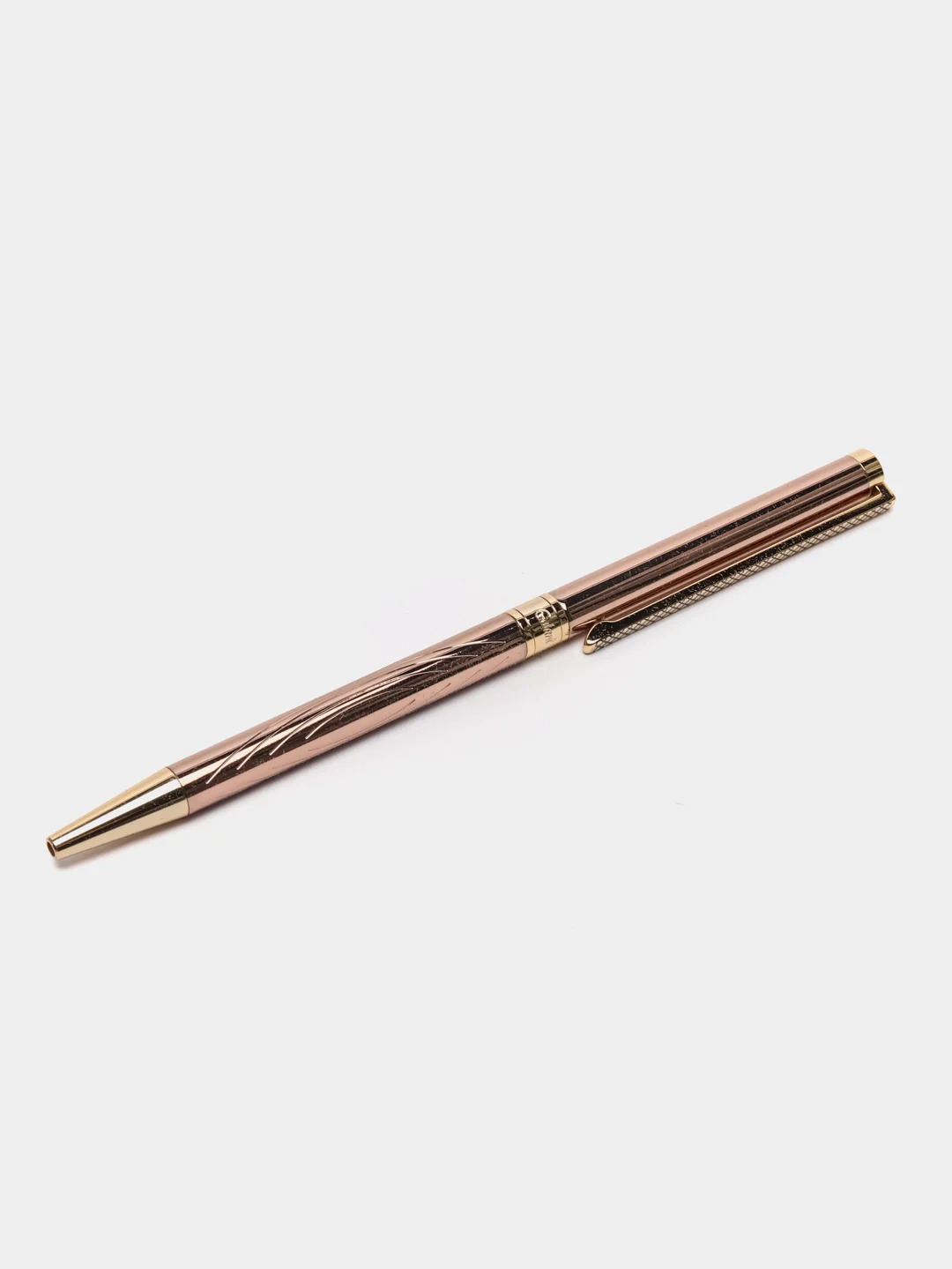 Ручка шариковая GALANT ASTRON GOLD, корпус розово-золотой, детали золотые, 0,7 мм, синяя
