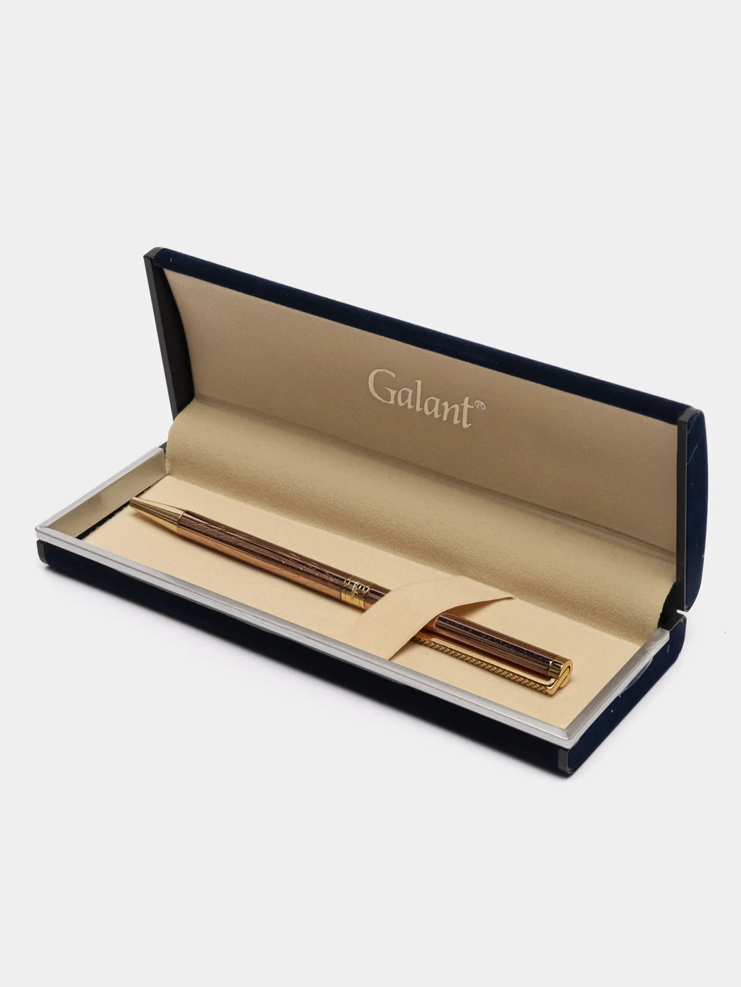 Ручка шариковая GALANT ASTRON GOLD, корпус розово-золотой, детали золотые, 0,7 мм, синяя