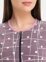 Бежевый меланж халат женский