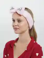 Розовый повязка для волос мягкая плюшевая OMG с бантиком, бархатная повязка на голову, ободок
