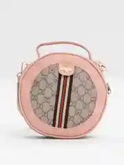 Розовый сумка круглая, женская