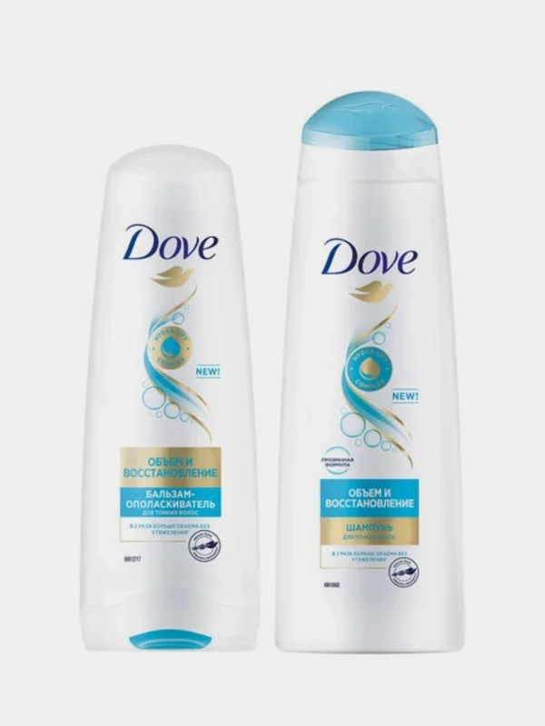 Dove Набор Шампунь и бальзам Восстановление, 250+200 мл