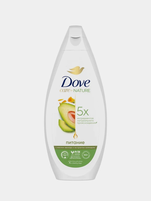 Dove Крем-гель для душа с маслом авокадо и экстрактом календулы 250 мл