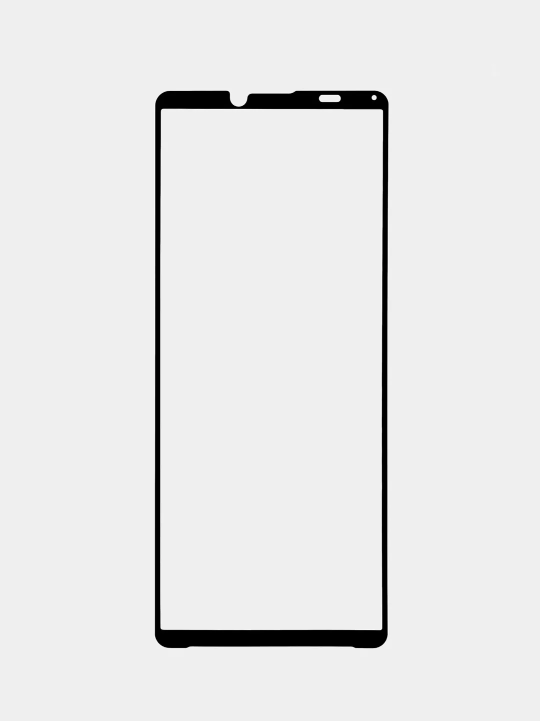 Прозрачный стекло для Sony Xperia 10 IV, mark 4 защитное ROSCO олеофобное покрытие, прозрачное, рамка