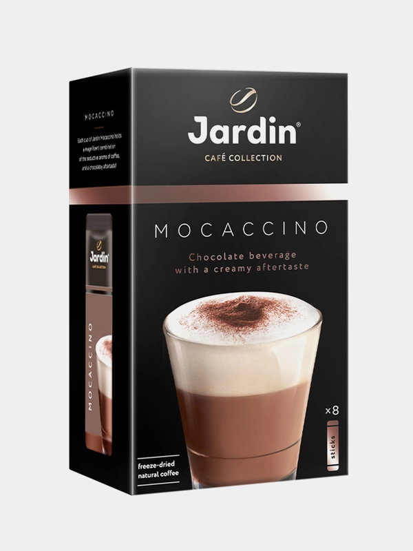 Кофейный напиток растворимый Jardin Moccaccino, 3 в 1, 8 штук по 18 г