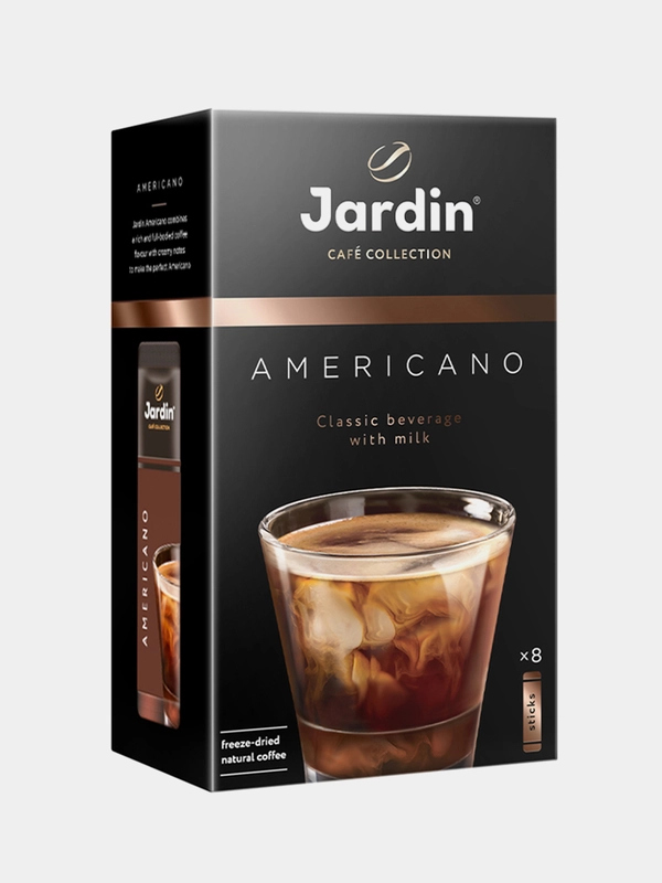 Кофейный напиток растворимый Jardin Americano, премиум микс, 8 пакетиков по 15 г
