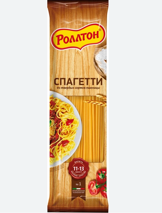 Спагетти Роллтон из твёрдых сортов пшеницы 400г