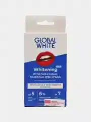 Отбеливающие полоски для зубов, безопасное отбеливание, GLOBAL WHITE, 2 саше
