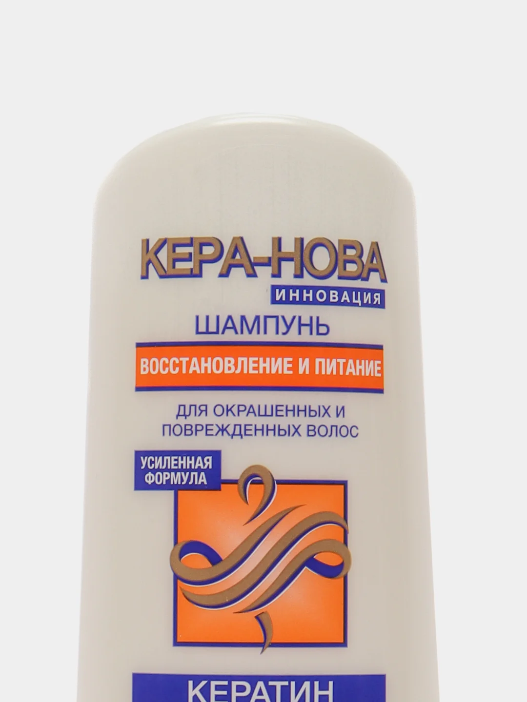 Оранжевый крем  шампунь для волос женский "Кера-Нова", от перхоти, против выпадения, 400 мл