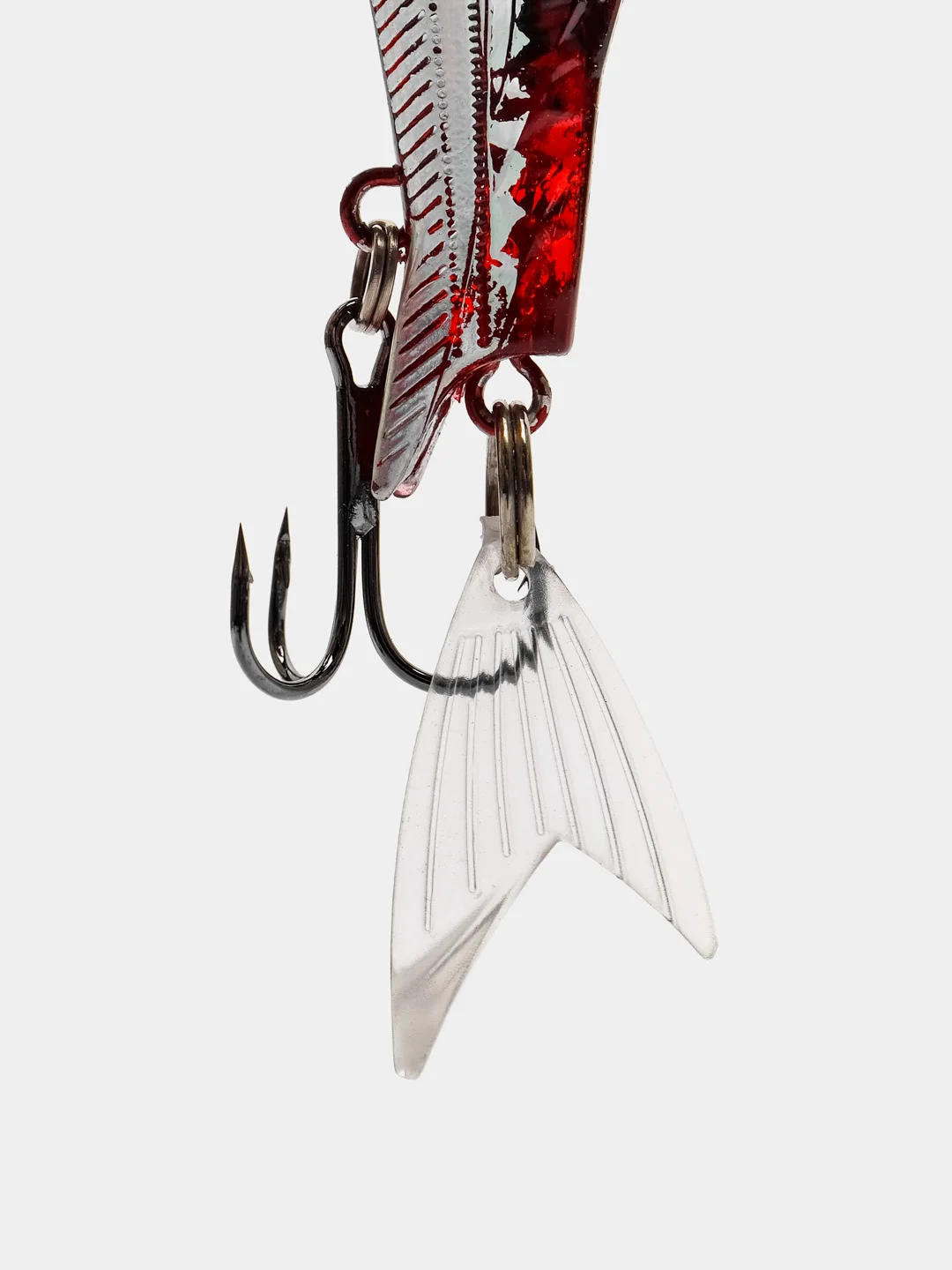 Серебряный раттлин Columbia Fintail Vibe, 80 мм
