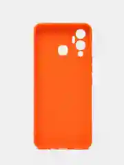 Оранжевый чехол силиконовый на Infinix Hot 12 Play NFC (Инфиникс Хот 12 Плей НФС)