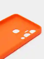 Оранжевый чехол силиконовый на Infinix Hot 12 Play NFC (Инфиникс Хот 12 Плей НФС)
