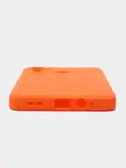 Оранжевый чехол силиконовый на Infinix Hot 12 Play NFC (Инфиникс Хот 12 Плей НФС)