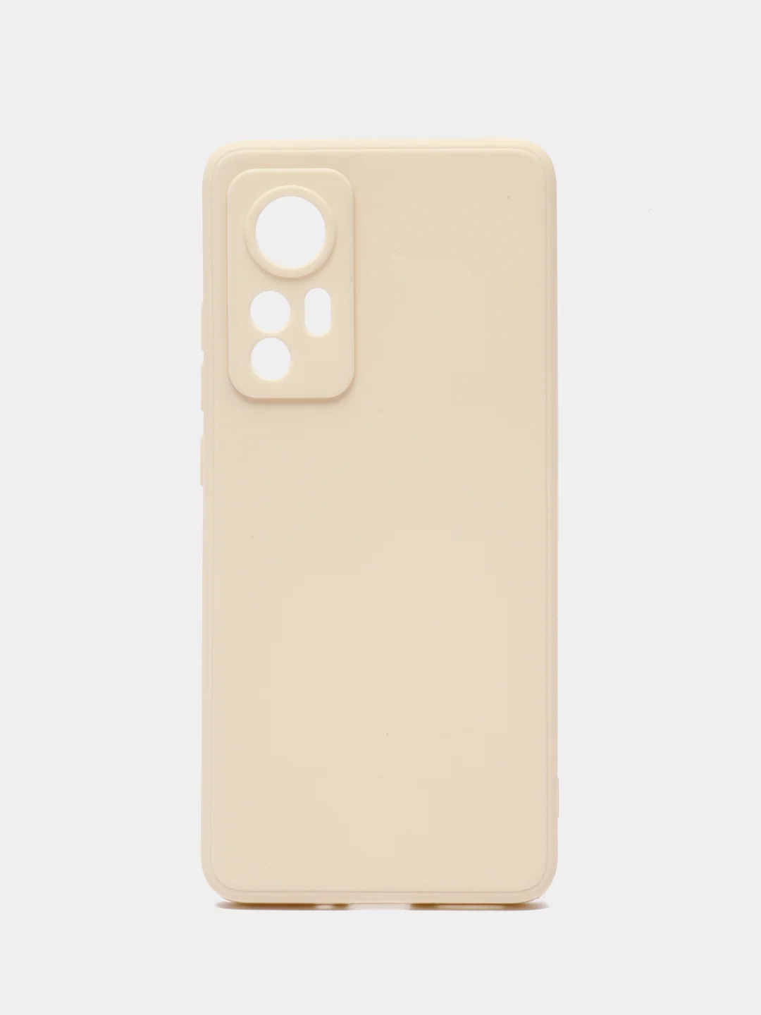 Молочный чехол Xiaomi 12, Xiaomi 12X силиконовый (Сяоми 12, 12Х)