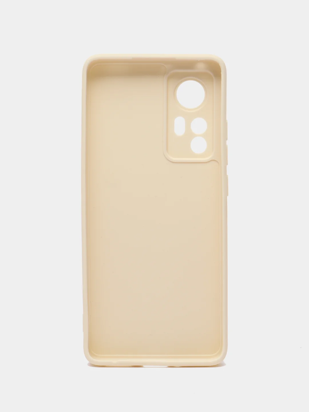 Молочный чехол Xiaomi 12, Xiaomi 12X силиконовый (Сяоми 12, 12Х)