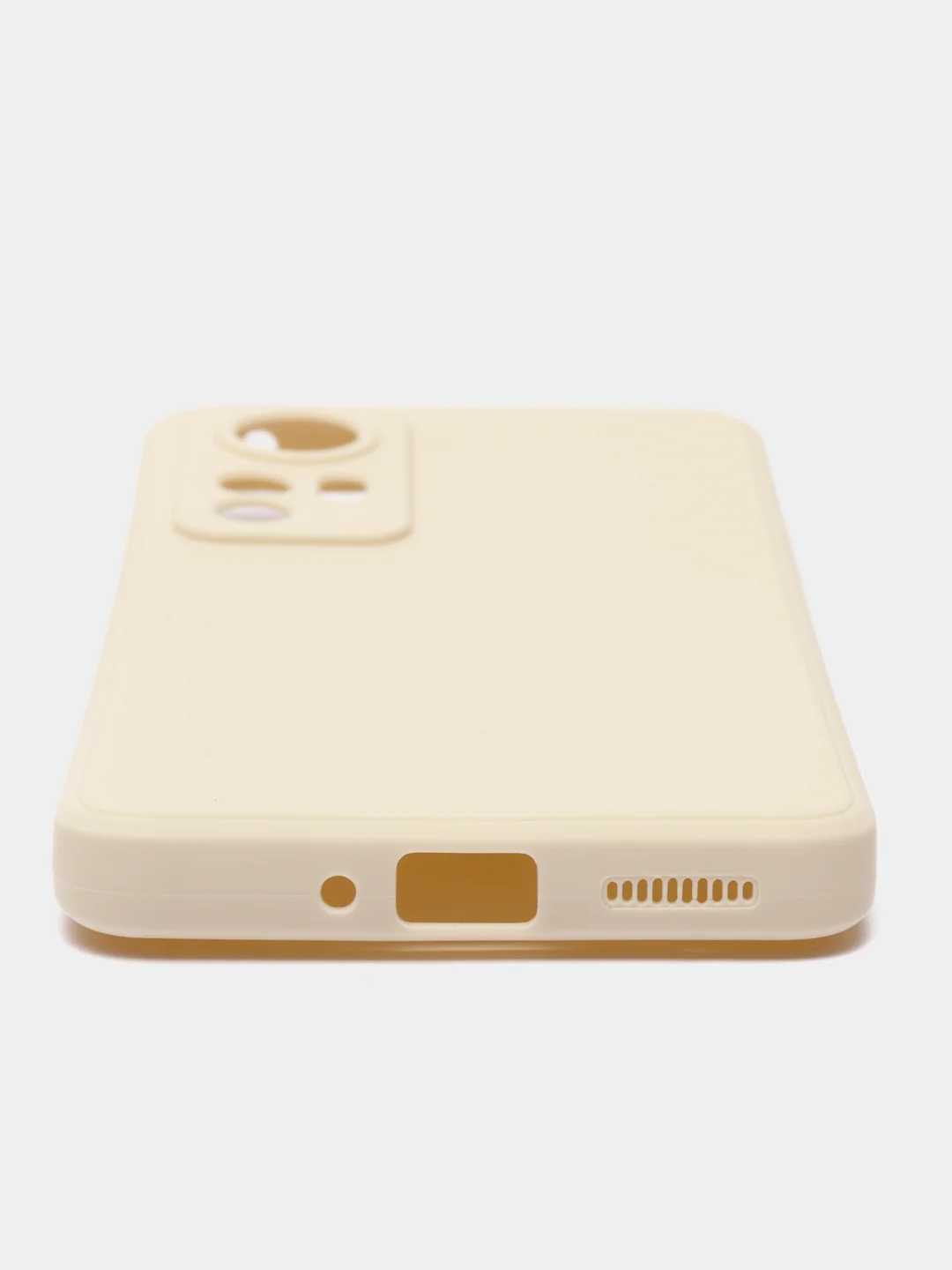 Молочный чехол Xiaomi 12, Xiaomi 12X силиконовый (Сяоми 12, 12Х)