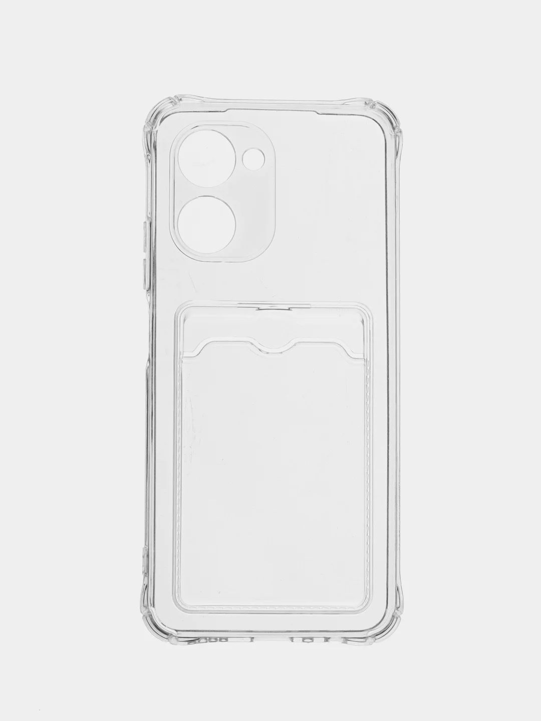 Разноцветный силиконовый чехол для Realme C33 (Реалми С33), прозрачный