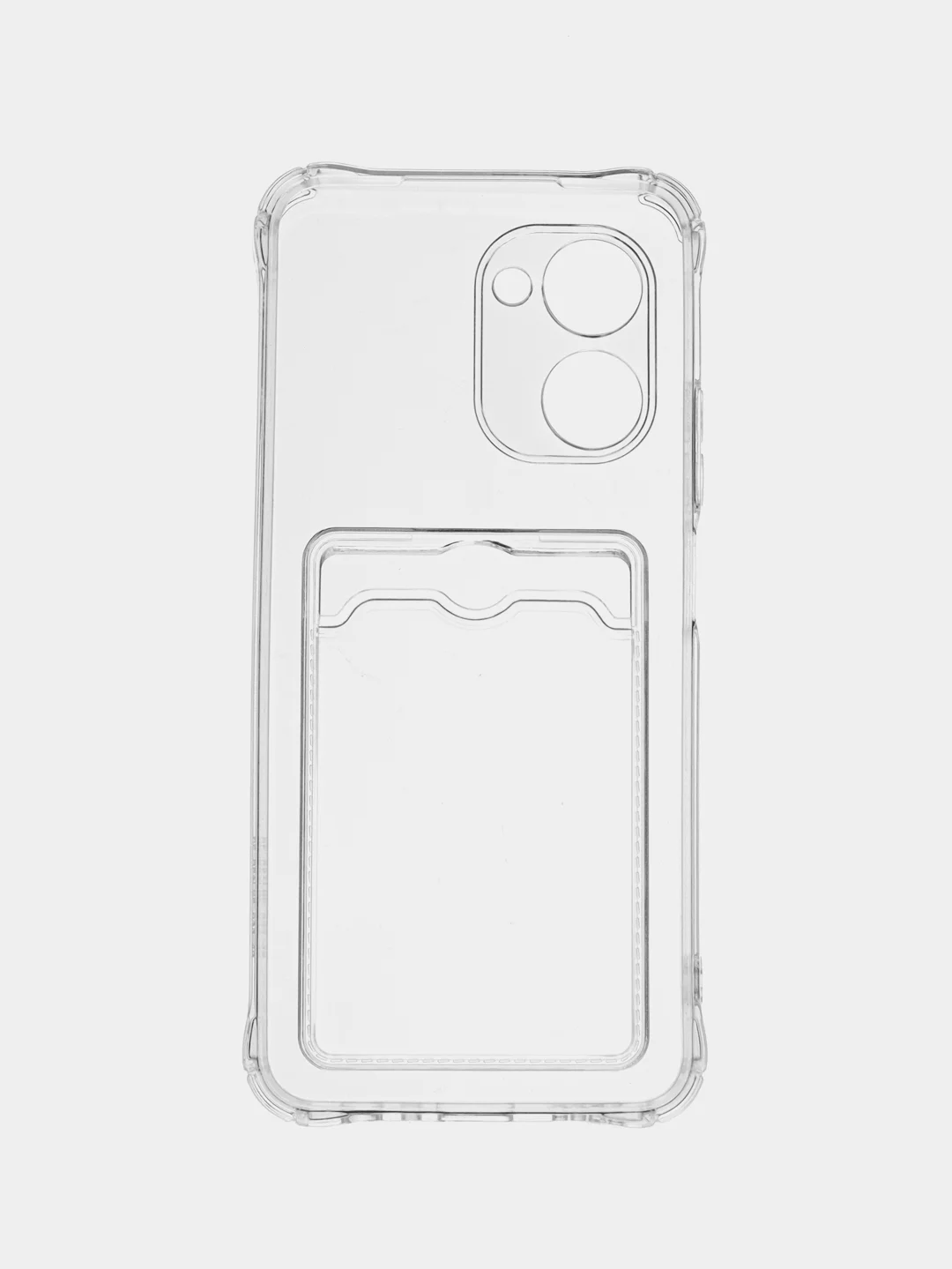 Разноцветный силиконовый чехол для Realme C33 (Реалми С33), прозрачный