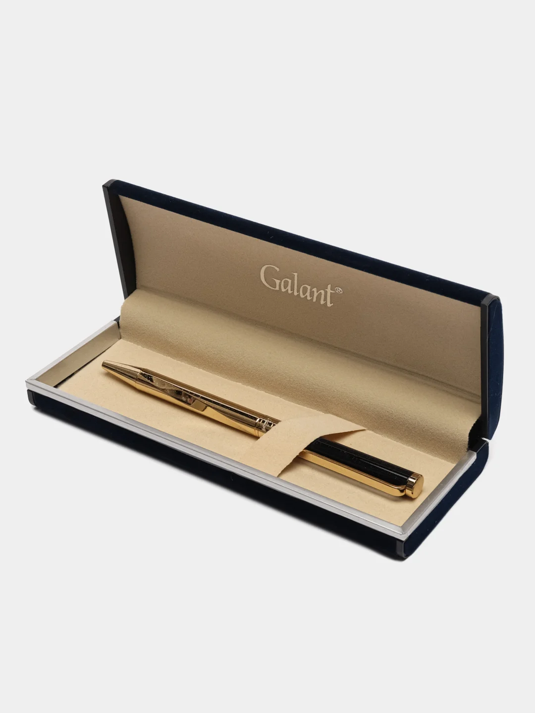 Ручка подарочная шариковая GALANT ALLUSION, корпус черно-золотой, синяя, 0,7 мм