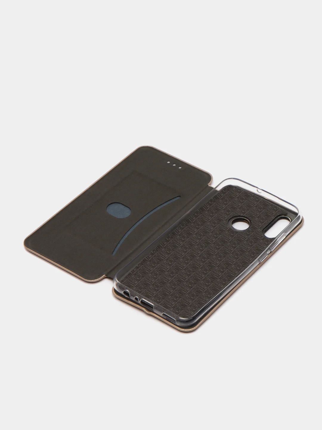 Золотой чехол-книжка Huawei Honor 10 Lite/P Smart 2019 (Хуавей Хонор 10 Лайт, П Смарт 2019)