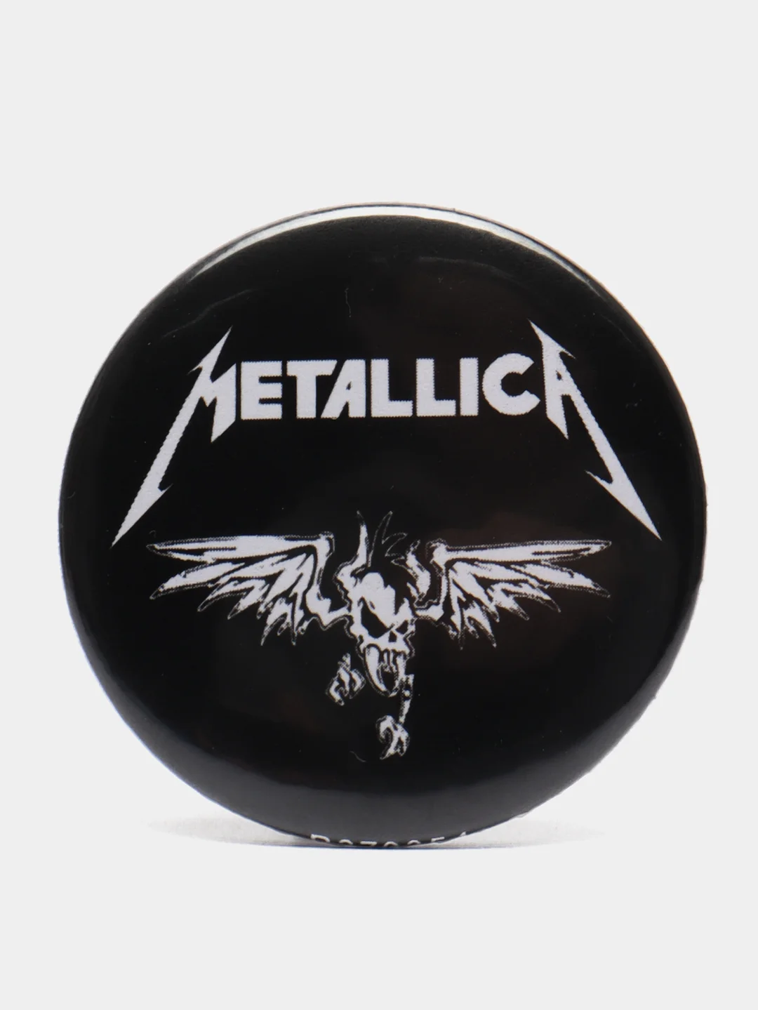 Черный значок "Metallica", 37 мм