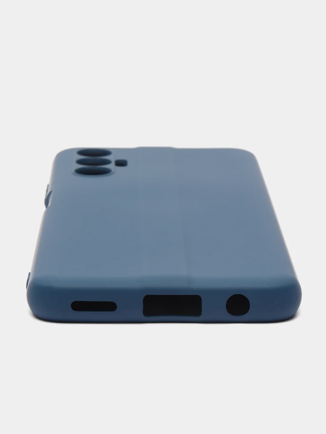 Темно-синий чехол силиконовый Silicone Cover для Tecno Pova 3 (Техно Пова 3)