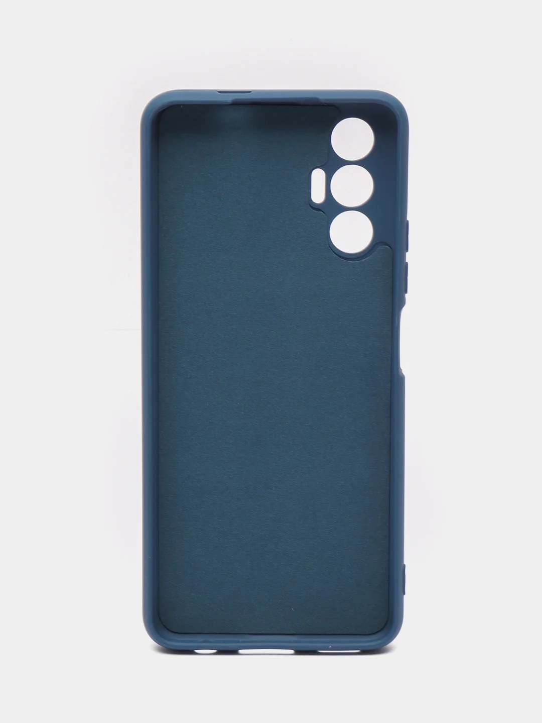 Темно-синий чехол силиконовый Silicone Cover для Tecno Pova 3 (Техно Пова 3)