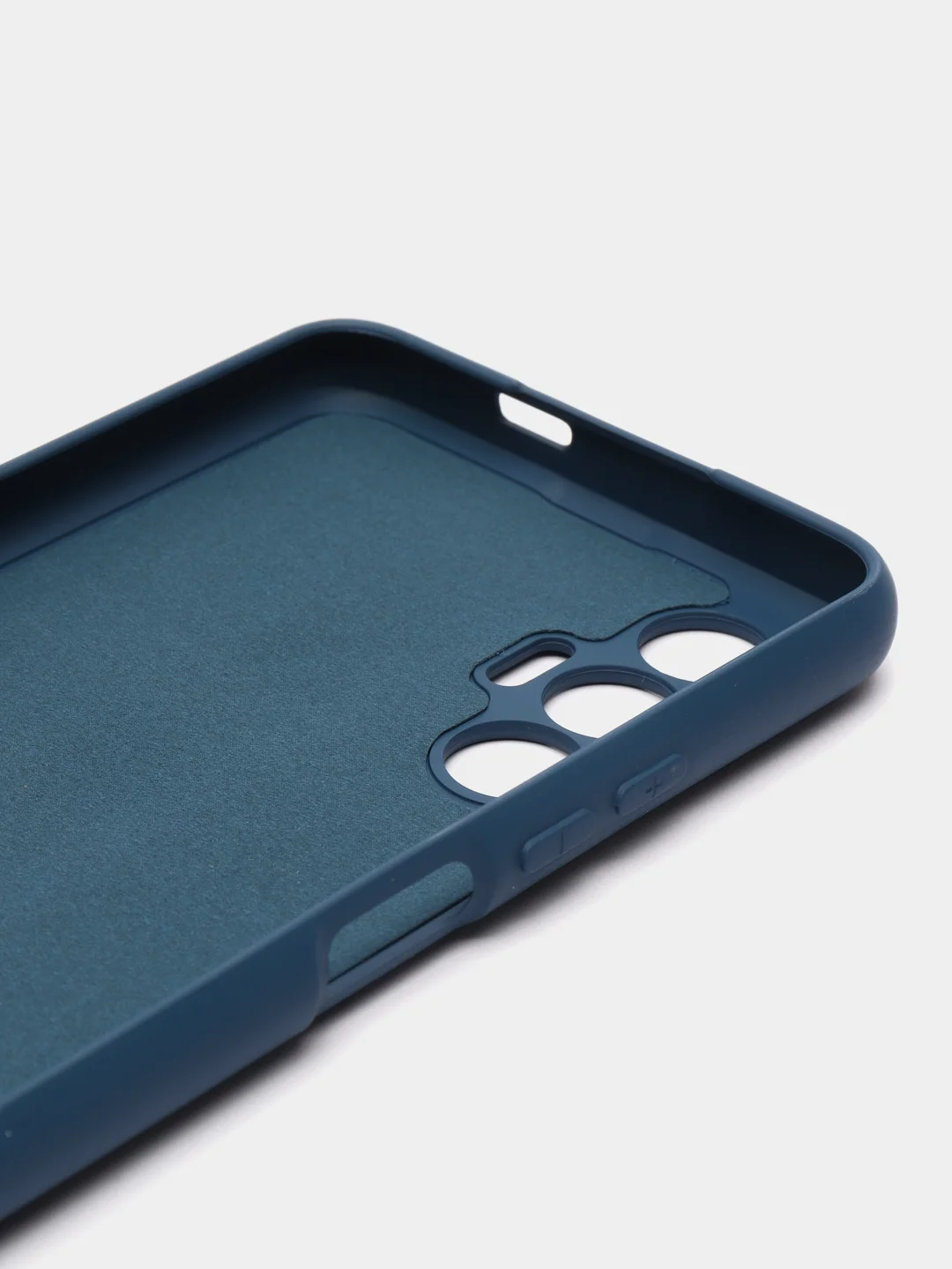 Темно-синий чехол силиконовый Silicone Cover для Tecno Pova 3 (Техно Пова 3)