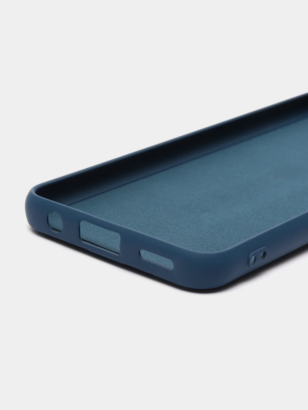 Темно-синий чехол силиконовый Silicone Cover для Tecno Pova 3 (Техно Пова 3)