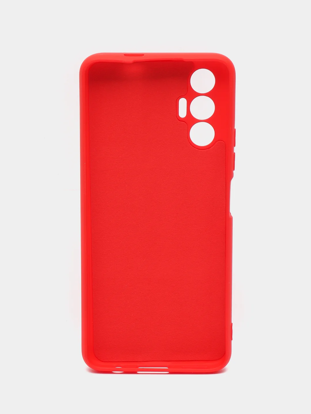 Красный чехол силиконовый Silicone Cover для Tecno Pova 3 (Техно Пова 3)