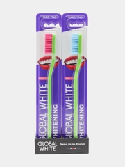 Зубная щетка Global White Hard, 12 штук