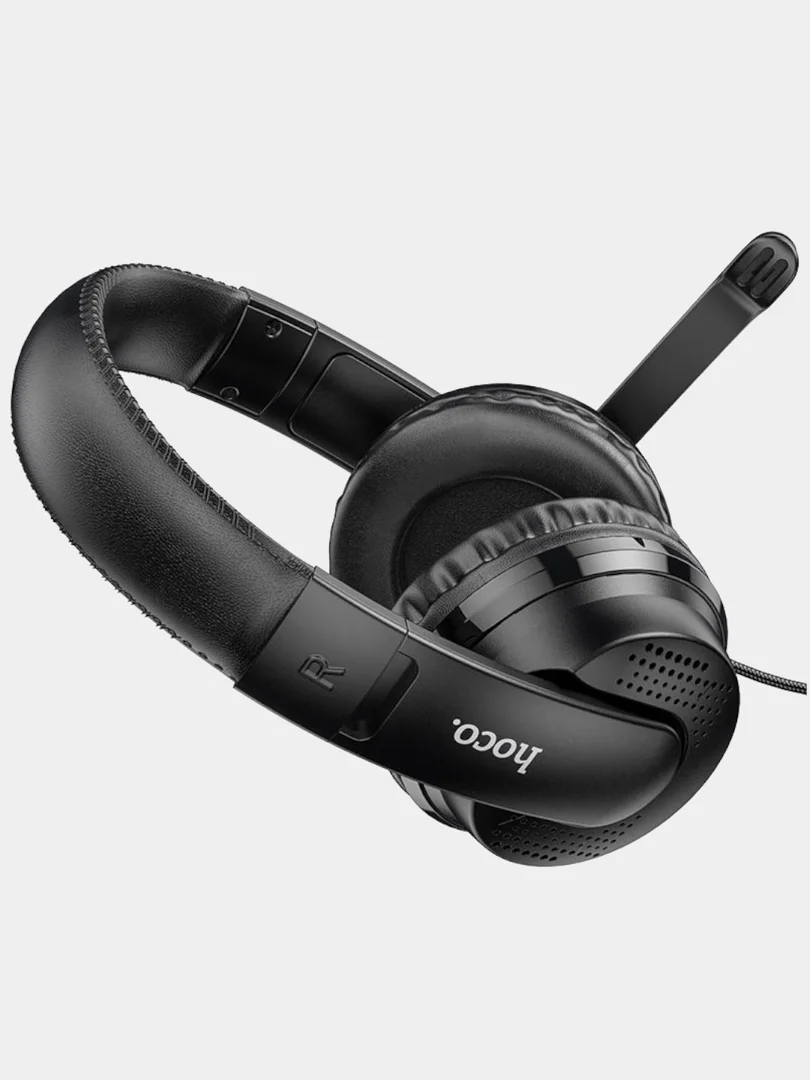 Красный наушники игровые HOCO W103, со всенаправленным микрофоном