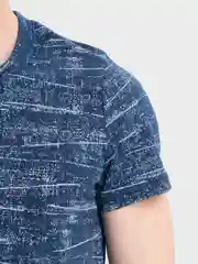 Синий меланж футболка мужская