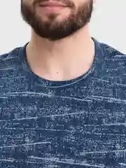 Синий меланж футболка мужская