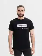 Черный футболка мужская