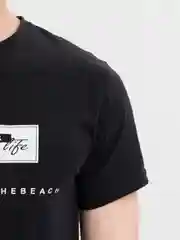 Черный футболка мужская