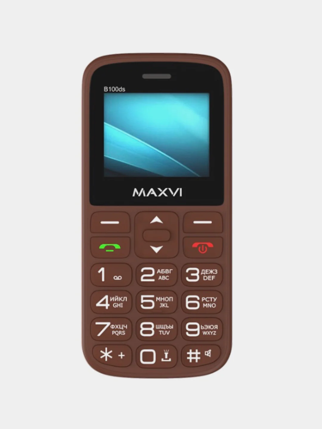Черный мобильный телефон Maxvi B100ds большие кнопки
